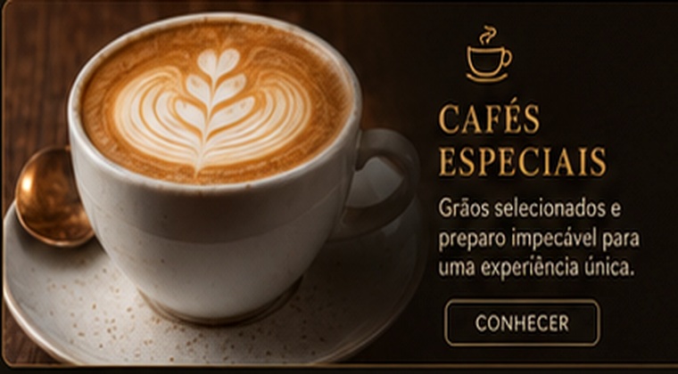 Café especial com latte art